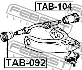 Сайлентблок рычага подвески TAB-092 FEBEST