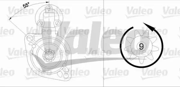Стартер 455625 VALEO PHC