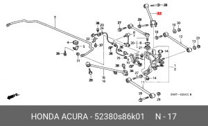 Деталь 52380S86K01 HONDA