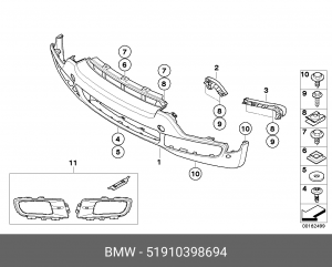 Деталь 51 91 0 398 694 BMW