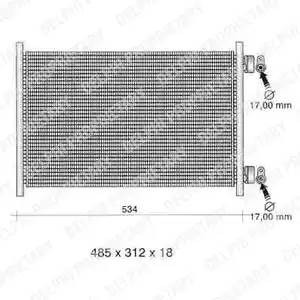 Конденсатор, кондиционер TSP0225271 DELPHI