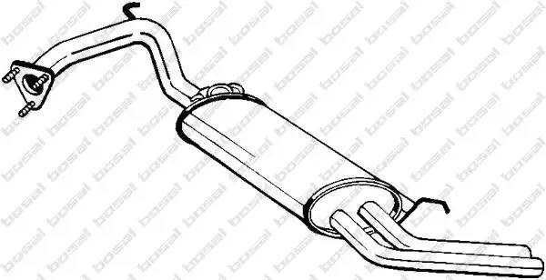 Глушитель выхлопных газов конечный 163457 BOSAL