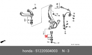несущий / направляющий шарнир 51220-S04-003 HONDA