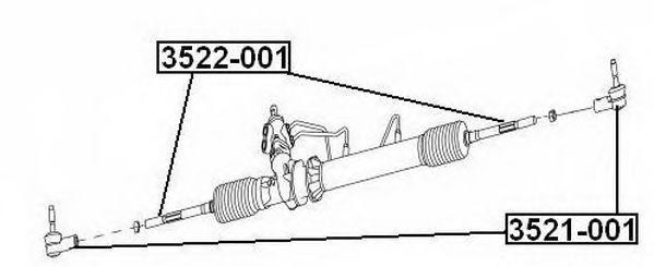 Наконечник рулевой тяги 3521-001 ASVA
