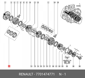 Деталь 7701474771 RENAULT