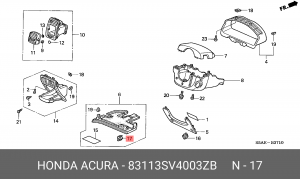 Деталь 83113SV4003ZB HONDA