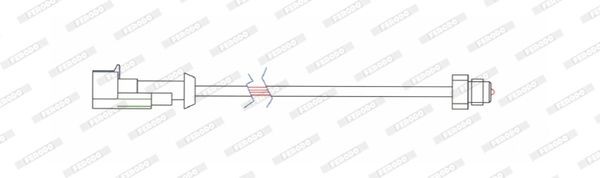 Сигнализатор, износ тормозных колодок FAI207 FERODO