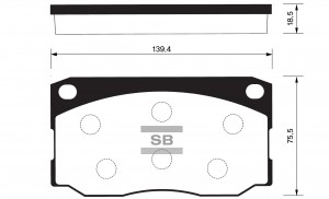 Колодки тормозные дисковые SP1080 SANGSIN
