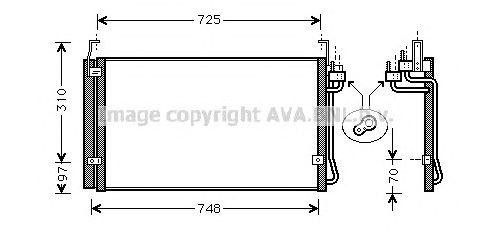 Конденсатор, кондиционер HY5072 AVA