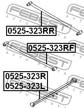Рычаг подвески 0525-323L FEBEST