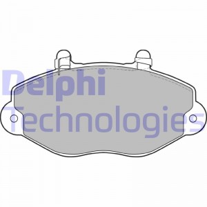 Комплект тормозных колодок, диско LP1418 DELPHI