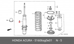 Амортизатор 51606SG0E01 HONDA