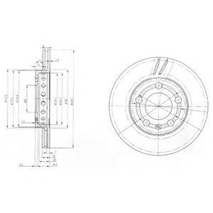 Тормозной диск BG3695 DELPHI