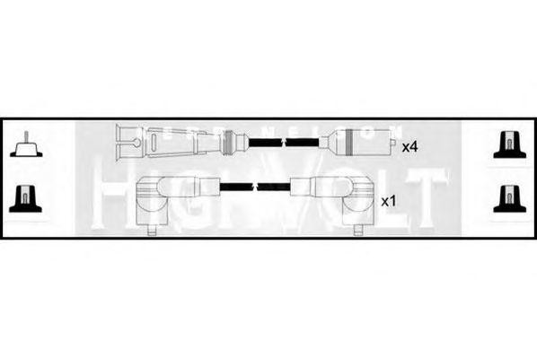 Ккомплект проводов зажигания OEF040 STANDARD