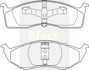 Комплект тормозных колодок, диско 2304300 BRECK