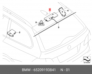 Усилитель аудиосистемы 65 20 9 193 841 BMW
