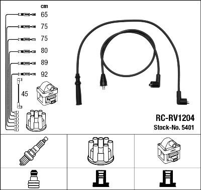 Ккомплект проводов зажигания 5401 NGK NTK