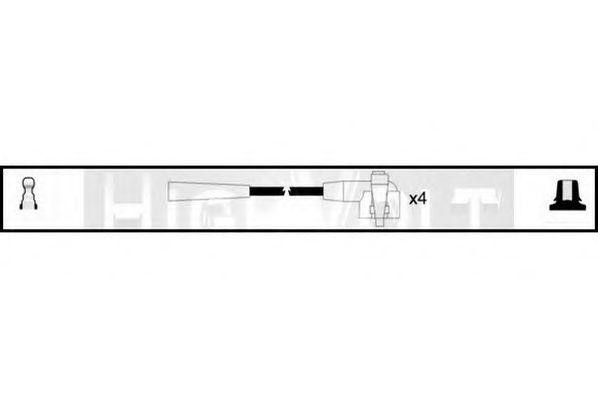 Ккомплект проводов зажигания OEF026 STANDARD