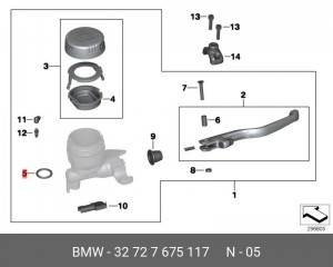 Кольцо 32 72 7 675 117 BMW