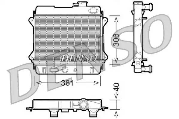Радиатор, охлаждение двигател DRM34001 DENSO