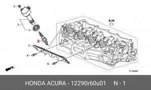 Свеча зажигания 12290R60U01 HONDA