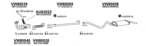 Система выпуска ОГ 800022 VENEPORTE