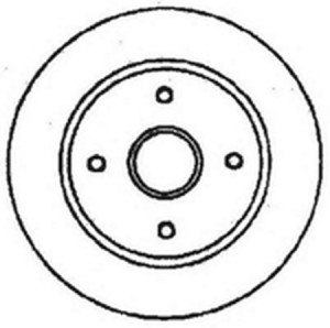 Тормозной диск 561679B BENDIX JURID