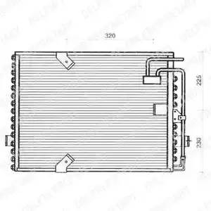 Конденсатор, кондиционер TSP0225239 DELPHI