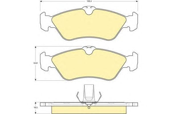 Комплект тормозных колодок, диско 6112632 GIRLING