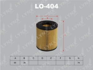 Фильтр масляный двигателя LO-404 LYNXAUTO