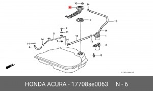Фильтр, подъема топлива 17708SE0063 HONDA