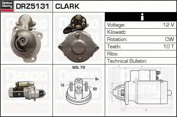 Стартер DRZ5131 DELCO REMY