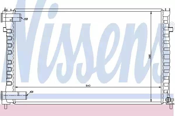 Радиатор, охлаждение двигател 61322 NISSENS