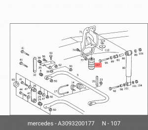 Отбойник рессоры A 309 320 01 77 MERCEDES BENZ