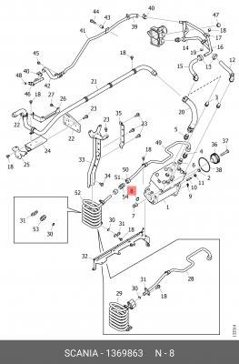 Соединитель шланга 1369863 SCANIA