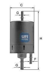 Топливный фильтр 31.831.00 UFI