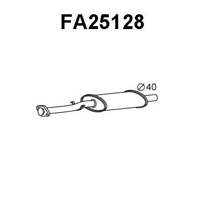Предглушитель выхлопных газов FA25128 VENEPORTE