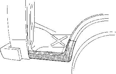 Накладка порога 5858102 VAN WEZEL