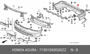 Буфер 71501SX0G00ZZ HONDA