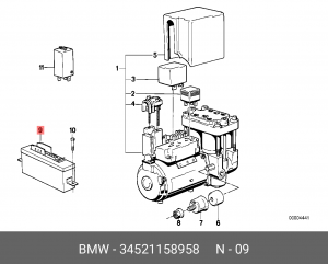 Блок управления, динамики тормоза / движения 34 52 1 158 958 BMW