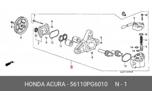 Гидравлический насос, рулевое управление 56110PG6010 HONDA