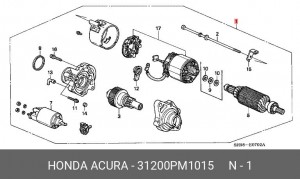 Стартер 31200PM1015 HONDA