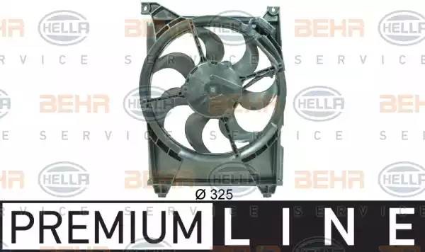 Вентилятор, конденсатор кондиционера 8EW 351 034-571 HELLA
