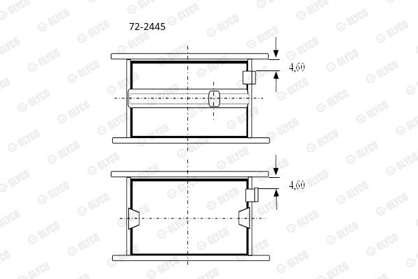 Подшипник 72-2445H GLYCO