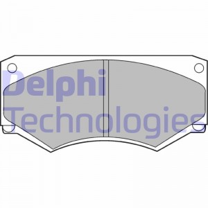 Комплект тормозных колодок, диско LP180 DELPHI