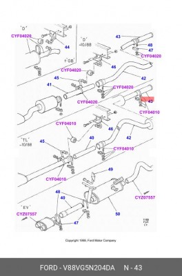 Деталь V88VG5N204DA FORD