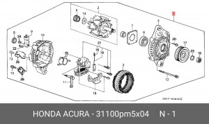 Генератор 31100PM5X04 HONDA
