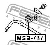 Втулка стабилизатора MSB-737 FEBEST