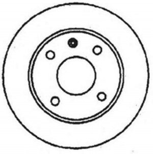 Тормозной диск 561087B BENDIX JURID