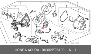 Блок управления, система зажигания 06302PT2A00 HONDA